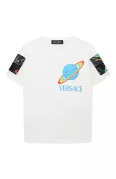 Хлопковая футболка Versace
