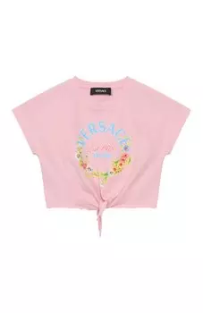 Хлопковая футболка Versace