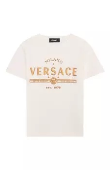 Хлопковая футболка Versace