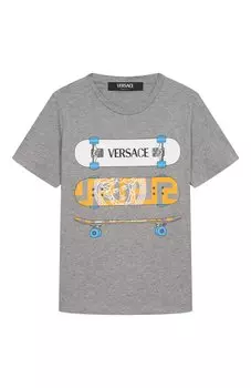 Хлопковая футболка Versace