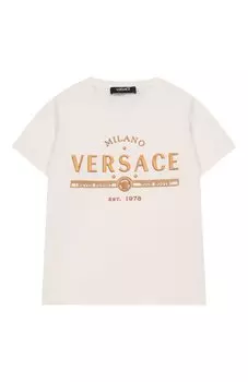 Хлопковая футболка Versace