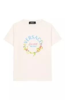 Хлопковая футболка Versace