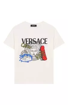 Хлопковая футболка Versace