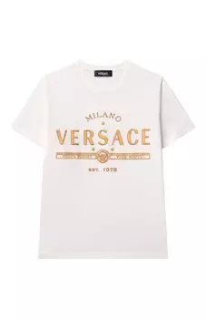 Хлопковая футболка Versace