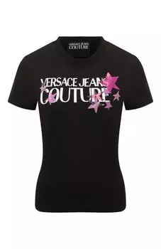 Хлопковая футболка Versace Jeans Couture