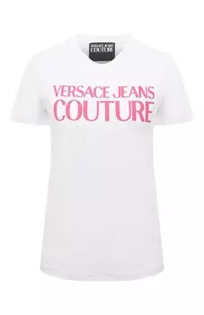 Хлопковая футболка Versace Jeans Couture