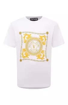 Хлопковая футболка Versace Jeans Couture