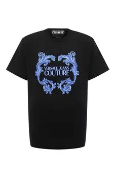 Хлопковая футболка Versace Jeans Couture