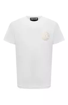 Хлопковая футболка Versace Jeans Couture