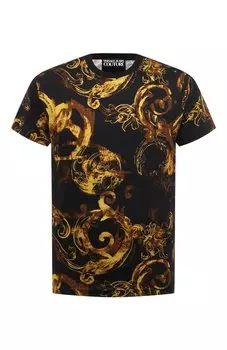 Хлопковая футболка Versace Jeans Couture