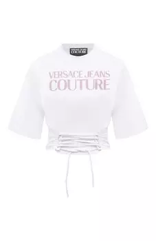 Хлопковая футболка Versace Jeans Couture
