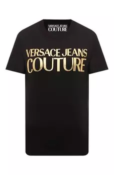 Хлопковая футболка Versace Jeans Couture