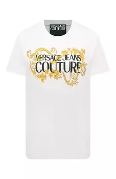Хлопковая футболка Versace Jeans Couture