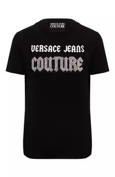Хлопковая футболка Versace Jeans Couture