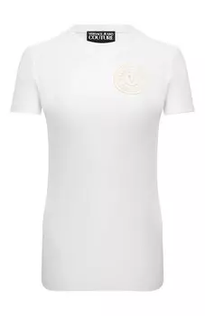 Хлопковая футболка Versace Jeans Couture