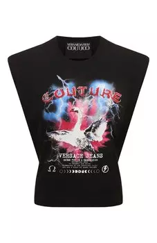 Хлопковая футболка Versace Jeans Couture