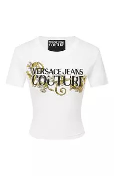 Хлопковая футболка Versace Jeans Couture