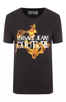 Хлопковая футболка Versace Jeans Couture