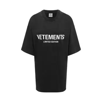 Хлопковая футболка VETEMENTS