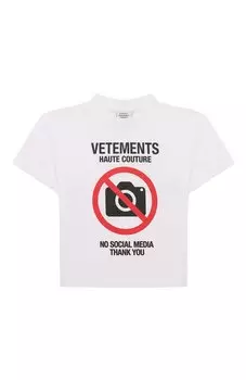 Хлопковая футболка VETEMENTS
