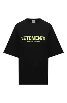 Хлопковая футболка VETEMENTS