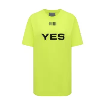 Хлопковая футболка VTMNTS