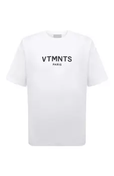 Хлопковая футболка VTMNTS