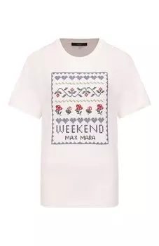 Хлопковая футболка Weekend Max Mara