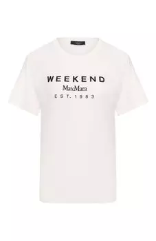 Хлопковая футболка Weekend Max Mara