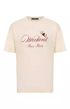 Хлопковая футболка Weekend Max Mara