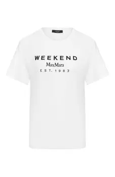 Хлопковая футболка Weekend Max Mara
