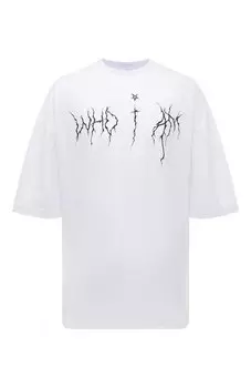 Хлопковая футболка WHO/AM