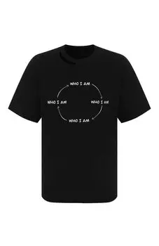 Хлопковая футболка WHO/AM