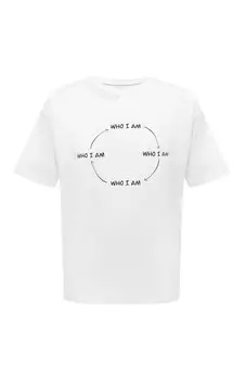 Хлопковая футболка WHO/AM