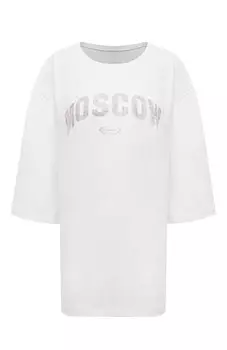 Хлопковая футболка WHO/AM