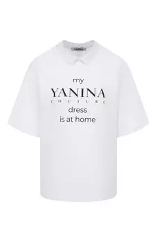 Хлопковая футболка YANINA