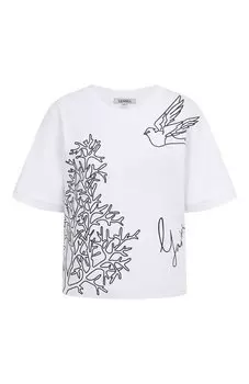 Хлопковая футболка YANINA