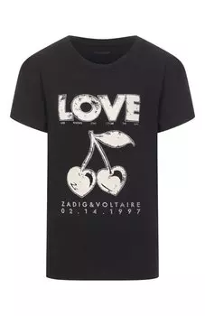 Хлопковая футболка Zadig and Voltaire