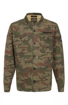Хлопковая куртка-рубашка Aeronautica Militare