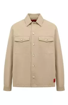 Хлопковая куртка-рубашка HUGO
