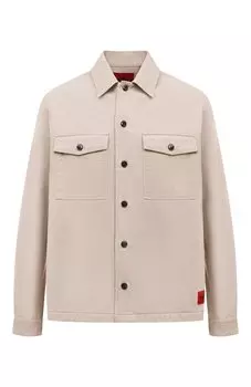 Хлопковая куртка-рубашка HUGO