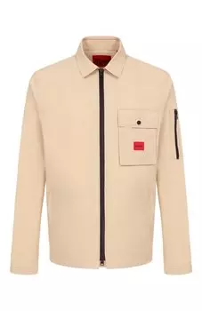 Хлопковая куртка-рубашка HUGO
