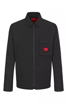 Хлопковая куртка-рубашка HUGO