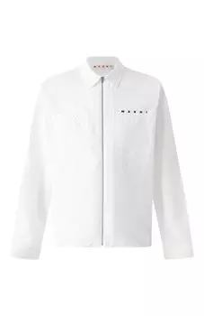 Хлопковая куртка-рубашка Marni