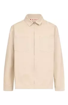 Хлопковая куртка-рубашка Marni