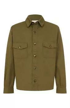 Хлопковая куртка-рубашка Saint Laurent