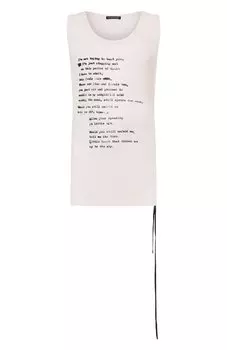 Хлопковая майка Ann Demeulemeester