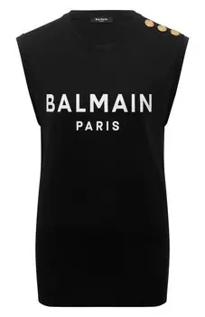 Хлопковая майка Balmain