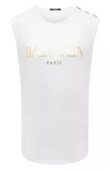 Хлопковая майка Balmain