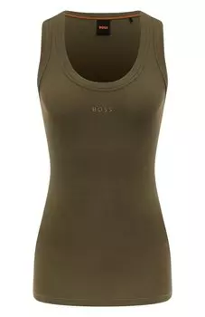 Хлопковая майка BOSS Orange